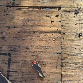 Existing roof decking exposed during roof replacement project