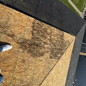 New roof decking installed as part of New Brighton roof restoration