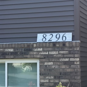 Close-up exterior detail of Cottage Grove siding renovation project